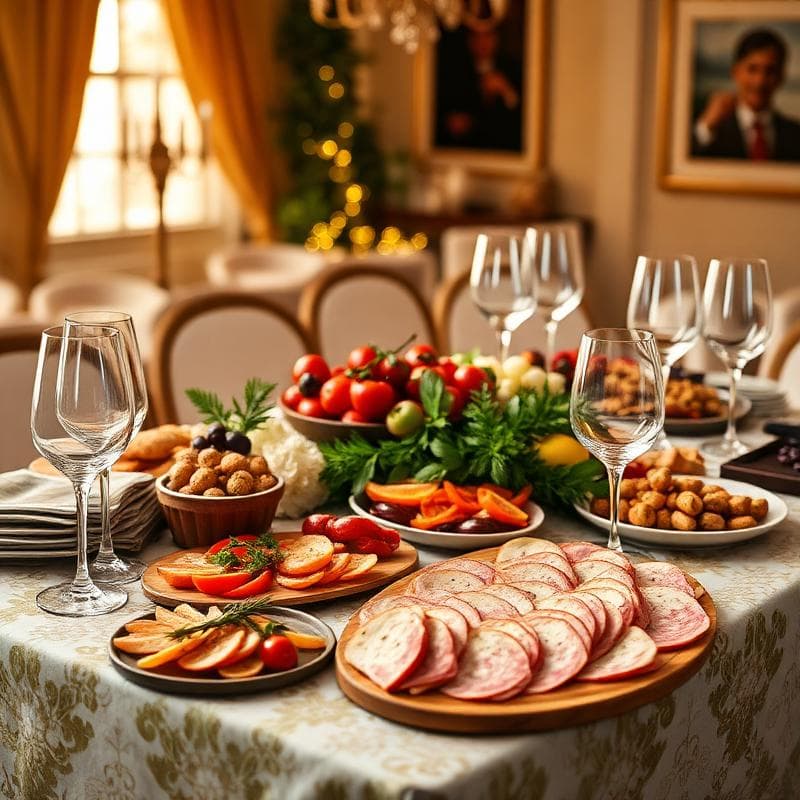 Live service catering setup